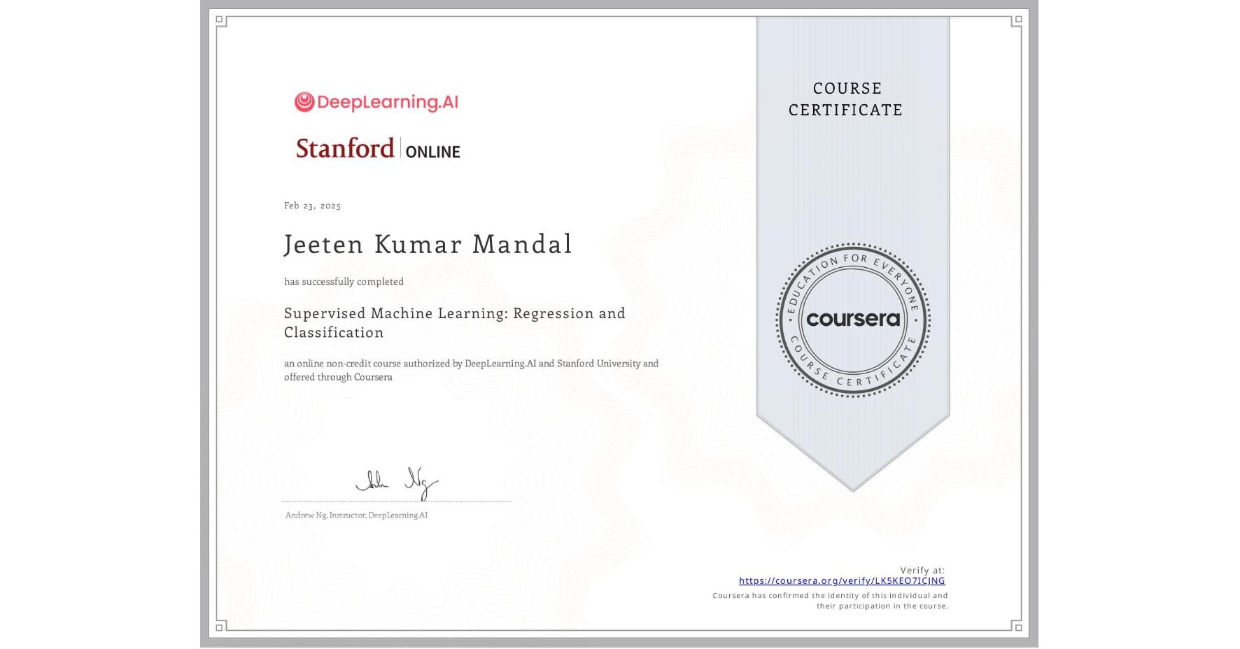 machine learning jeeten.com.np